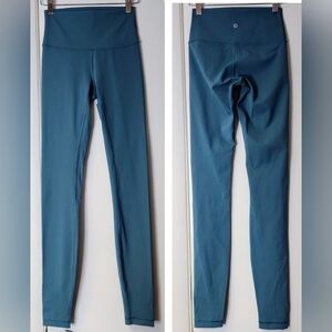 Lululemon Wunder Under High Rise Tight 31" *FLux In Derert Teal Size 4.